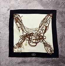 Vintage 85th Anniversary Gucci Bridles Silk Scarf picture