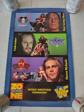 RARE Vintage Bret Hart - Undertaker - HBK WWF Poster 11