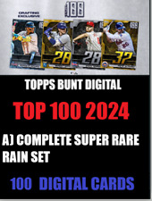 ⭐TOPPS BUNT DIGITAL TOP 100 24 COMPLETE SUPER RARE RAIN SET [100/100]⭐ picture