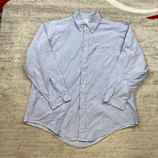 Vintage Brooks Brothers Makers Button Shirt 17 - 5 Blue Oxford Dress Outdoor Men picture
