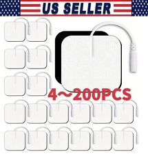 40TENS Electrode Pads EMS Replacement Unit 7000 3000 2x2 Muscle Stimulator US picture