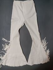 Peach Love California Jeans 70's Flared Bell Bottoms Size 5 White 146 picture
