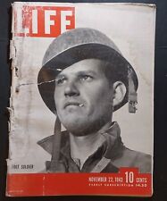 Vintage Life Magazine NOVEMBER 22, 1943 Sergeant Estel Able WWII picture