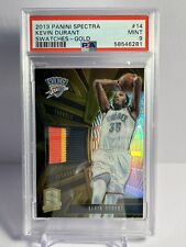 2013 Kevin Durant Swatches GOLD Panini Spectra #14 PSA 9 Awesome Card /10🥳 picture