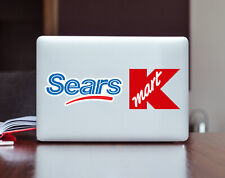 Sears K Mart Mall Store Retro Vintage Sticker Decals picture
