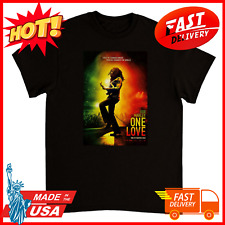 Vintage Bob Marley One Love Short Sleeve T-shirt Black SP492 picture