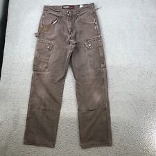 Wrangler Riggs Workwear Cargo Pants 30x32 Brown Straight Leg Mens 49575 picture