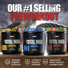 REDCON1 TOTAL WAR PREWORKOUT 30 Servings Sustained Energy Endurance Pumps Focus picture