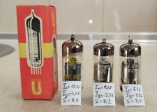 3 pcs EF80 WF Gold Pin, Telam. (6BX6 Z152) Germany. Vacuum Pentode tubes. Tested picture