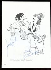 Judd Hirsch, Anita Gillette, A. Lansbury signed autograph 8x11 HIRSCHFELD Sketch picture
