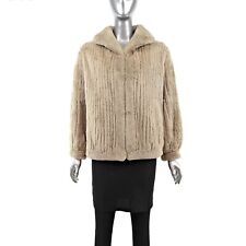 Oscar de la Renta Pastel Sheared Beaver Jacket- Size XS picture