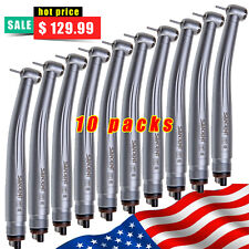 10 Piece SANDENT NSK Style Dental High Speed Handpiece Push Button 4 Hole Tip picture