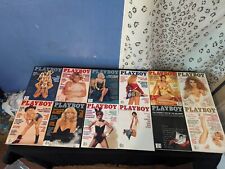 *UBER RARE VINTAGE 1992 FULL YEAR (12) PLAYBOY MAGAZINES W/ LEATHER BINDERS 18+* picture