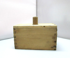 Vintage Primitive Butter Press Mold Box W/Dove Tail Corners Wooden Antique picture