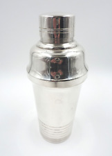 Stunning French ART DECO Cocktail Shaker silverplated mint condition 20 cm 7.87