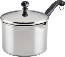 Farberware Classic Stainless Steel 3-Quart Covered Straining Saucepan - - Silver picture