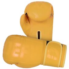 DEFY® Synthetic Leather Boxing Glove Thai Punch Training Sparring Gloves Yellow picture