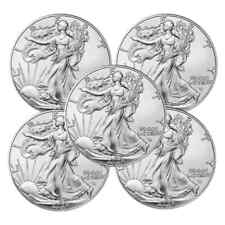 Lot of 5- 2024 American 1 oz .999 Fine Silver Eagle $1 Coin BU picture