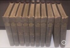 Antique 1914-1927 Our Wonder World Library Knowledge 10 Volume Leather Set USA picture