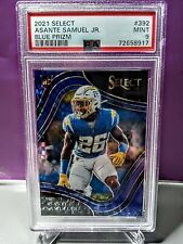 2021 Asante Samuel Jr Panini Select blue checkerboard  RC  Chargers PSA 9 #41/49 picture
