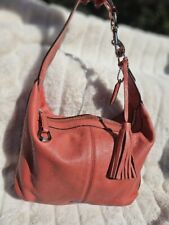 Coach Vintage Pebbled Leather Coach Bag with Tassel Keychain  picture