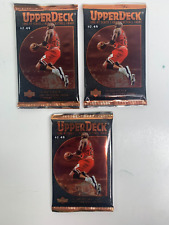 1996-97 Upper Deck Series 2 Basketball NBA Trading Card Lot of 3 Sealed Packs picture