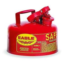 Eagle Mfg Ui10s 1 Gal Red Galvanized Steel Type I Safety Can Flammables picture