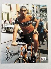 Eddy Merckx autographed signed 8x10 photo Beckett BAS COA Cycling Tour De France picture