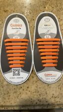 Coolnice Silicone  Good-Bye Tie Adult  Anchor Laces 8+8 1 Pair New Orange picture
