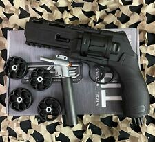 NEW T4E .50 Cal TR50 Paintball Revolver w/ 11 Joule Upgrade Valve - Black picture