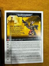 Warhammer 40k -  Orks - Ork Warboss With Attack Squig - Brand New in Box picture