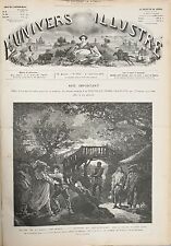 1876 L'Univers Illustre 1 Volume French Illustrated Magazine Antique Book  picture