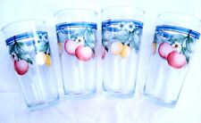 Rare Vintage Kig Glasses 1970s Set Of 4 Glasses Cherries,lemons & Plums.  Rare picture
