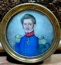 Antique 1816 Hand Painted Miniature Portrait of Nikolay Borisovich 1794-1866 picture