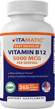 Vitamatic Vitamin B12 5000 mcg per Serving Fast Dissolve 365 Tablets picture