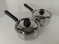 Vintage Lagostina Cookware Saucepans Pans Lids Stainless 1901 Italy S04P O04P picture