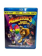 Madagascar 3 Europes Most Wanted (Blu-ray, DVD, 2012) -Very Good picture