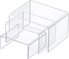 888 Display USA 6 Clear Acrylic Jewelry Display Risers Showcase Fixtures... picture