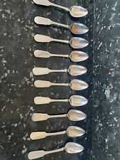 1857 Antique Russian Imperial 84 KPT Silver Table Spoons picture