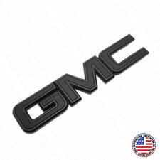 14-19 GMC Sierra Front Grille Letter Logo Emblem Adhesive Nameplate HD Black picture
