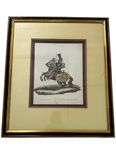 Vintage Hand Colored Etching On Paper Maximilian 1st Emperor Of Germany 1824 picture