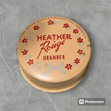 Vintage 1940’s Heathers Rouge Daytime Porcelain Enamel Tin picture