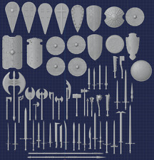 Action Figure - Fantasy Weapon Collection - 1:18, 1:12, 1:10, 1:6 Scales picture