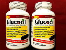 (2) New Sealed Bottles Glucocil/Total Blood Sugar Optimizer Easy Swallow Softgel picture