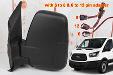 FOR FORD TRANSIT 2015-2019 LEFT DRIVER SIDE DOOR POWER MIRROR 6 TO 8 PIN ADAPTER picture
