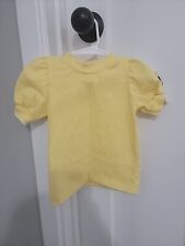 Vintage OshKosh B'Gosh Yellow Floral Blouse Size 6-9 Months Made In USA picture