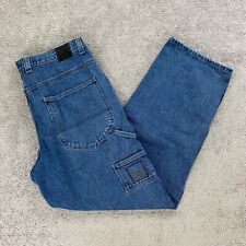 VTG Marithe Francois Girbaud Mens Blue Jeans 38 x 35 Straight Carpenter Baggy picture