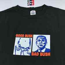 Vintage George Bush Good Bush & Bad Bush T Shirt Size XL 2000s Parody picture
