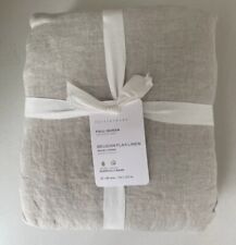Pottery Barn Belgian Flax Linen F/Q Duvet In  flax color NWT picture