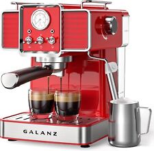 Galanz Retro Espresso Machine with Milk Frother, 15 Bar Pump Professional Cappuc picture